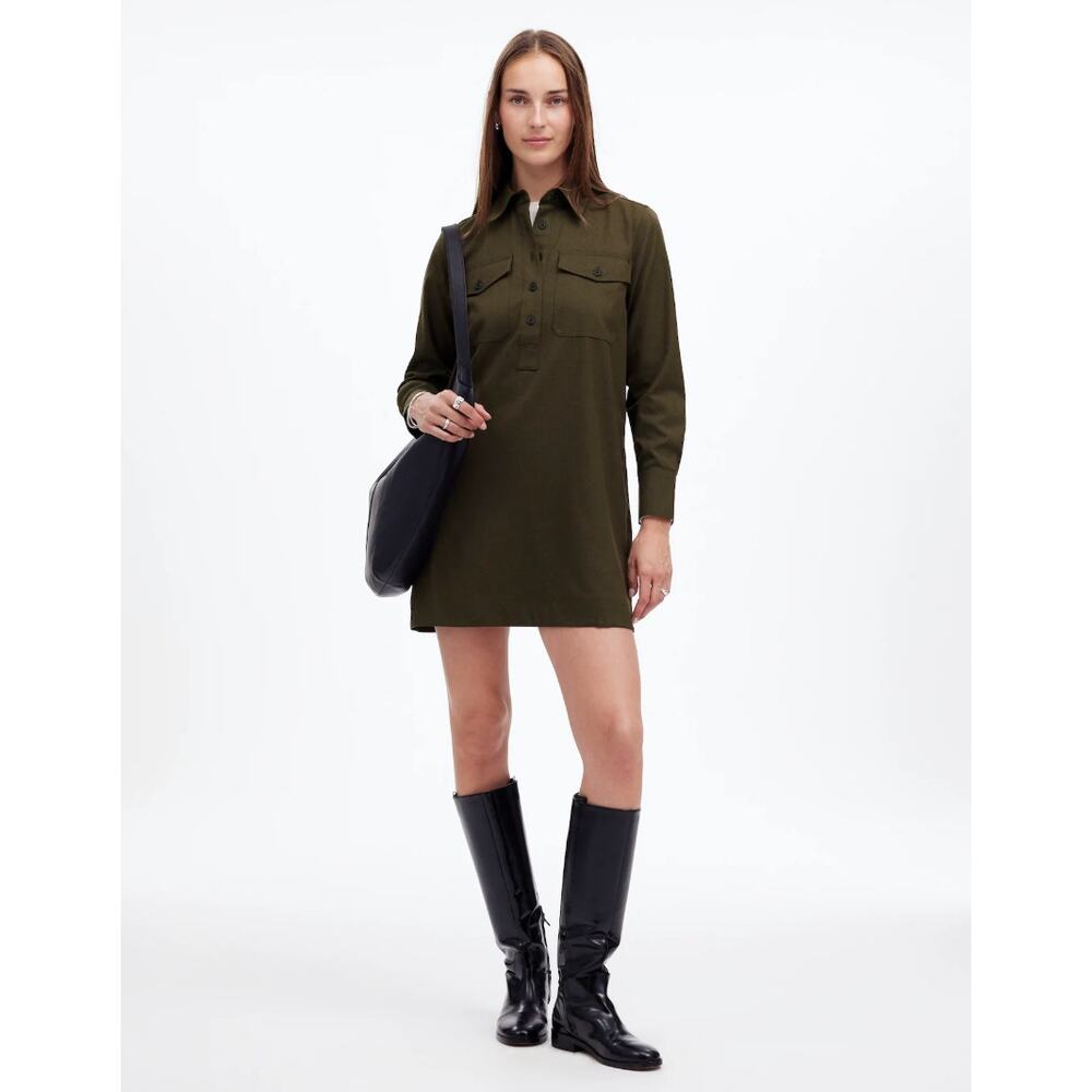 NWT Madewell Button-Up Mini Shirtdress Sz Small NT365
